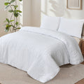 White Seersucker Duvet Cover Set