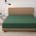 Homes that Comfort Single Fitted Sheet Green - Bed Sheets with Deep Pocket 14 inch, All Around Elastic - Breathable, Easy Care