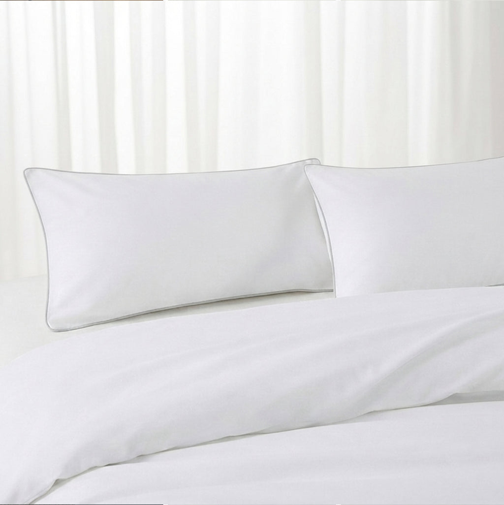 Homes that Comfort Silver Duvet Cover Single Size 3 Piece Pintuck Comforter Cover - 1 Duvet Cover with 2 Pillow Shams - Ultra Soft Cotton Bedding Pinch Pleated Single Duvet Cover Set